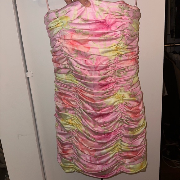nerra mini ruched dress Love shack fancy Nerra mini ruched dress